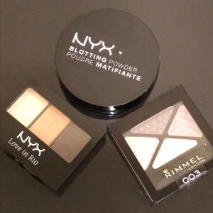 NYX Blotting Powder/Shadow Palette/RIMMEL Quad